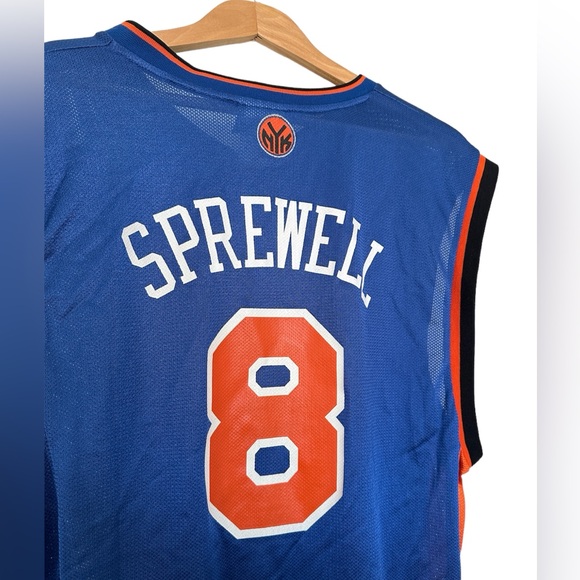 New York Knicks #8 Latrell Sprewell Basketball Jersey - Picture 4 of 10